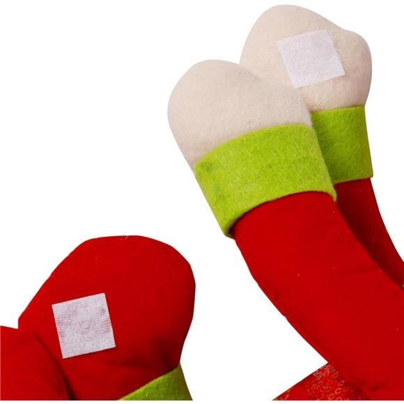 Elf Tree Topper Christmas Decorations, Funny Xmas Plush Stuffed Elf, 9 x 12 Inch - Picture 5 of 6